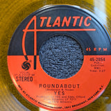 YES ROUNDABOUT PROMO YELLOW VINYL MONO ATLANTIC 45-2854
