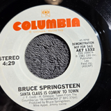BRUCE SPRINGSTEEN SANTA CLAUS IS COMIN' TO TOWN WHITE LABEL PROMO AE7-1332