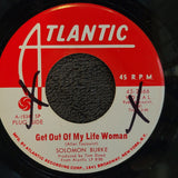 SOLOMON BURKE GET OUT OF MY LIFE WOMAN WHAT'D I SAY WHITE LABEL PROMO 45-2566