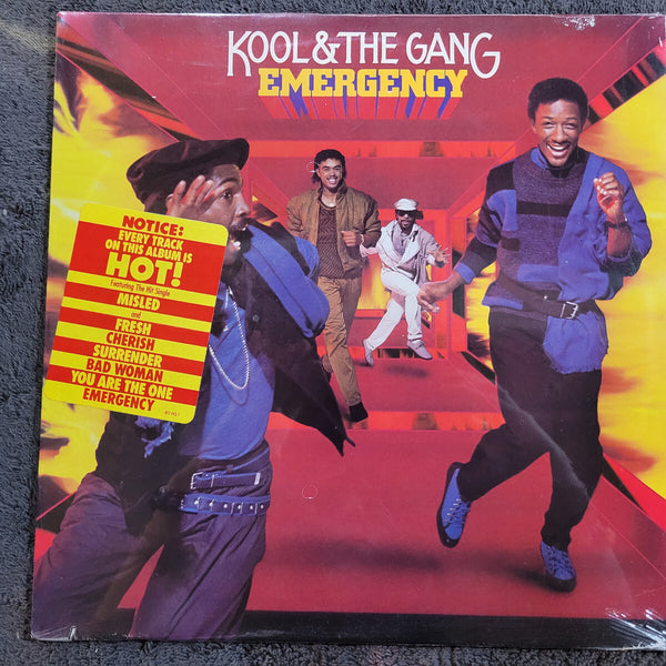 KOOL & THE GANG EMERGENCY NEW SEALED HYPE STICKER ORIGINAL PRESSING
