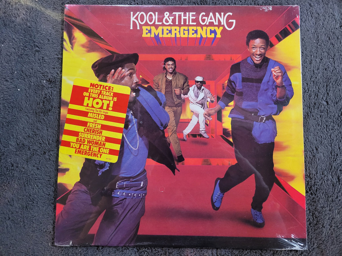 KOOL & THE GANG EMERGENCY NEW SEALED HYPE STICKER ORIGINAL PRESSING