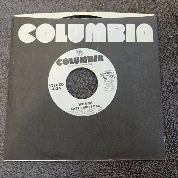 WHAM LAST CHRISTMAS WHITE LABEL PROMO WHAM! SHORT/LONG VERSION COLUMBIA CS7 2591