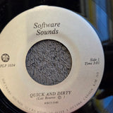 SOFTWARE SOUNDS QUICK AND DIRTY PICTURE SLEEVE W/ INSERTS HARD WIRED PLP 1034