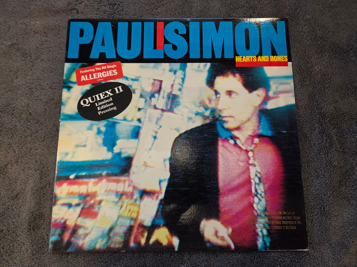 PAUL SIMON HEARTS AND BONES INNER SLEEVE LIMITED EDITION PRESSING QUIEX II PROMO