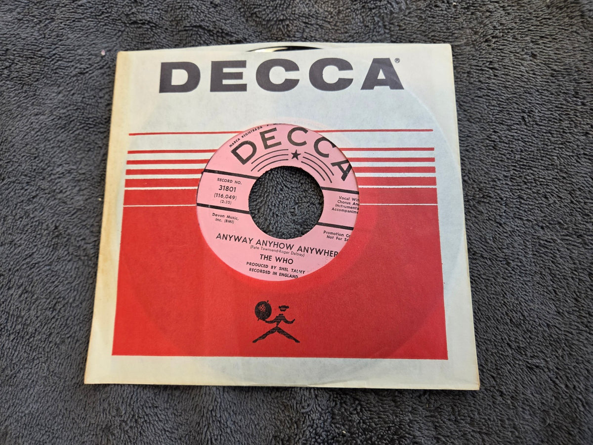 WHO ANYWAY ANYHOW ANYWHERE PROMO ANYTIME YOU WANT ME DECC 31801