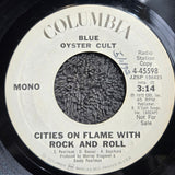 BLUE OYSTER CULT CITIES ON FLAME WITH ROCK AND ROLL PROMO MONO COLUMBIA 4-45598
