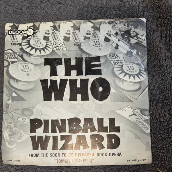 WHO PINBALL WIZARD PROMO PICTURE SLEEVE DECCA 732465 DOGS PART TWO