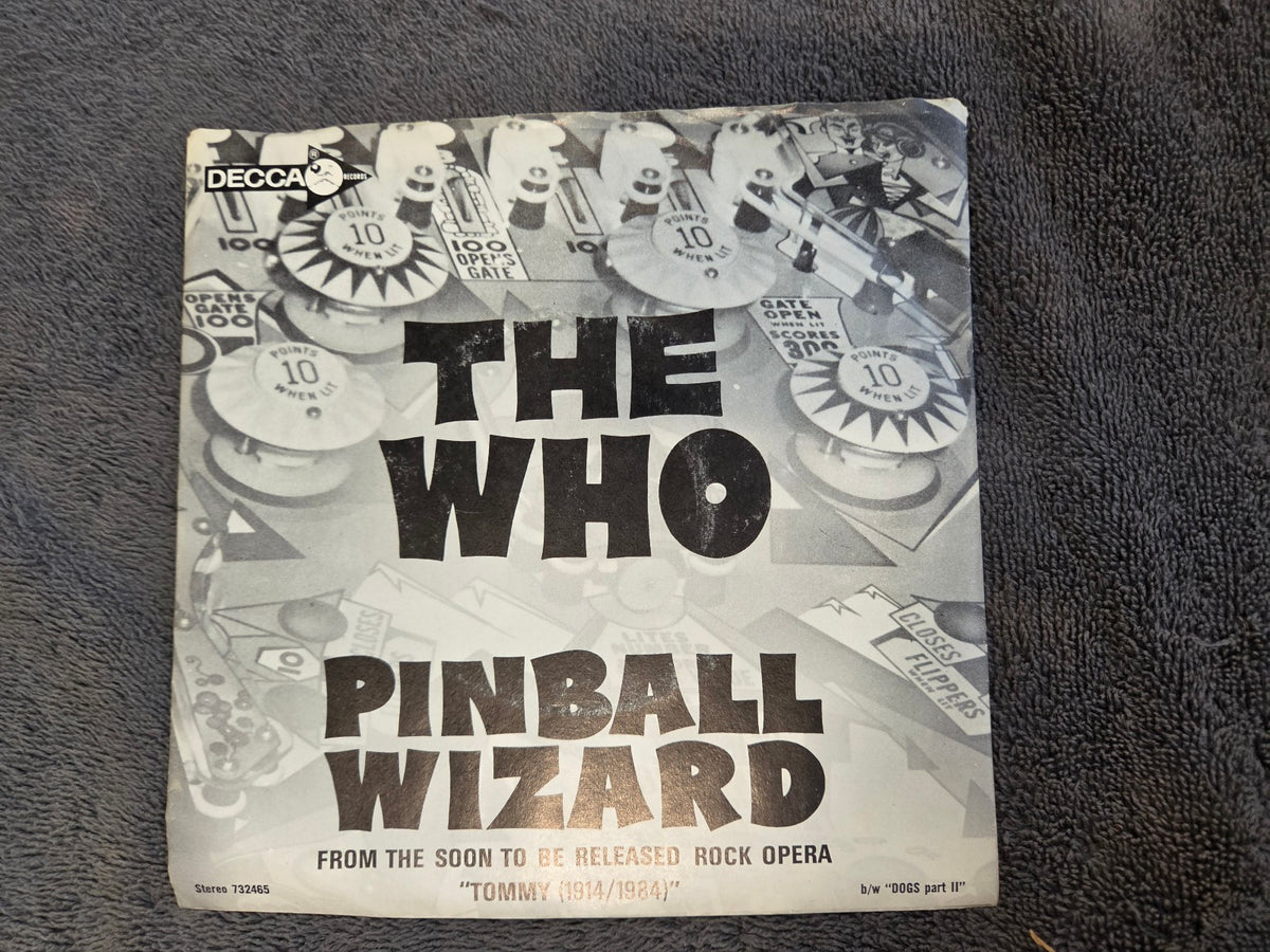 WHO PINBALL WIZARD PROMO PICTURE SLEEVE DECCA 732465 DOGS PART TWO