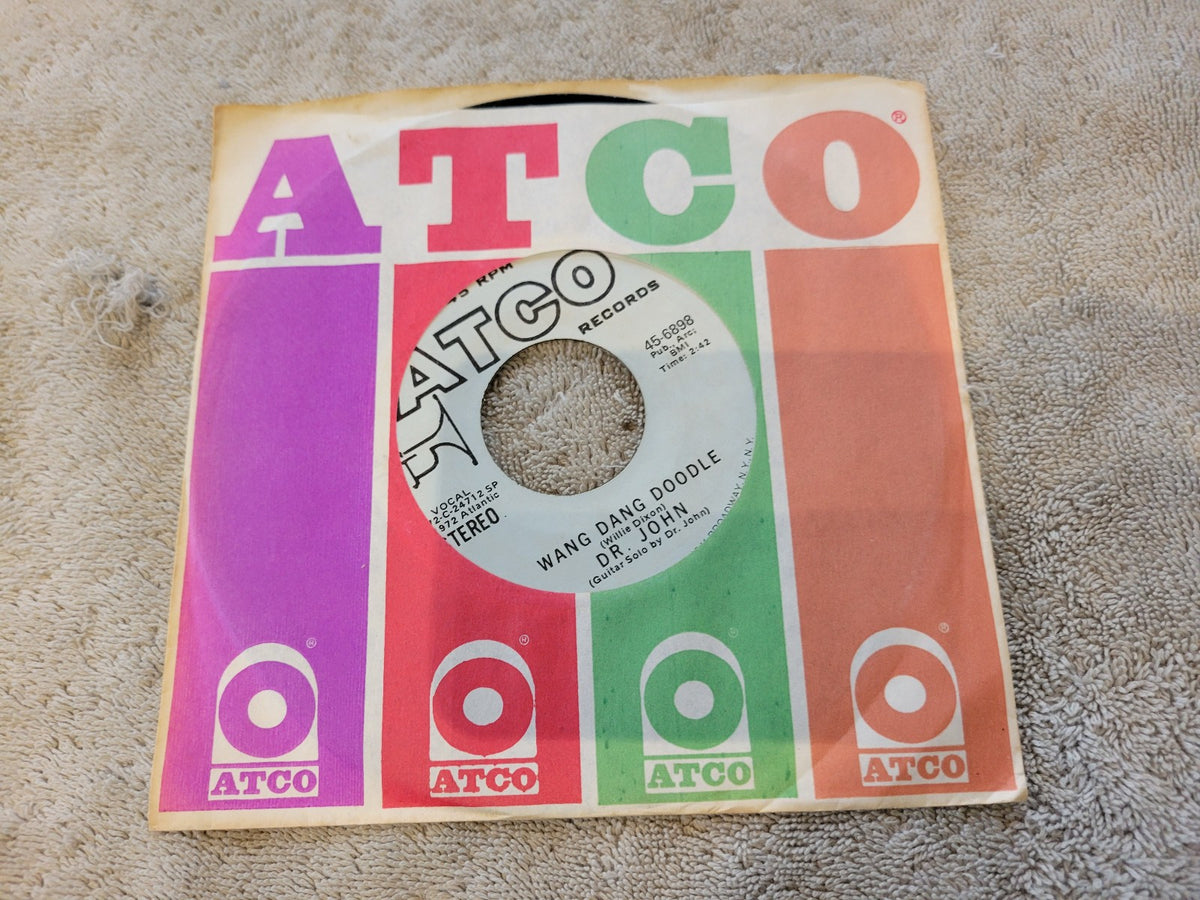 DR. JOHN WANG DANG DOODLE WHITE LABEL PROMO MONO WLP ATCO 45-6898