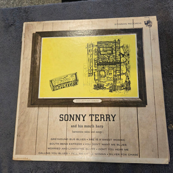 SONNY TERRY AND HIS MOUTH HARP RED VINYL STINSON SLP 55