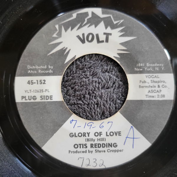OTIS REDDING GLORY OF LOVE WHITE LABEL PROMO WLP I'M COMING HOME VOLT 45-152