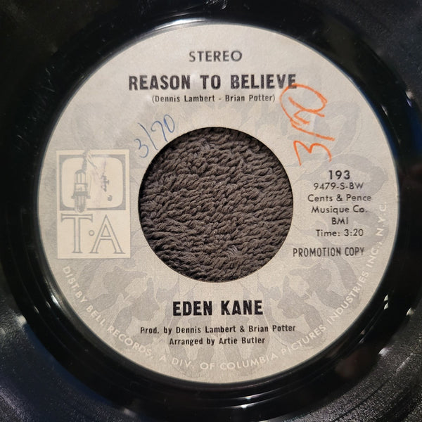 EDEN KANE REASON TO BELIEVE MONO  WHITE LABEL PROMO