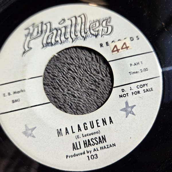 ALI HASSAN MALAGUENA PHILLIES 103 WHITE LABEL PROMO CHOP STICKS DJ COPY