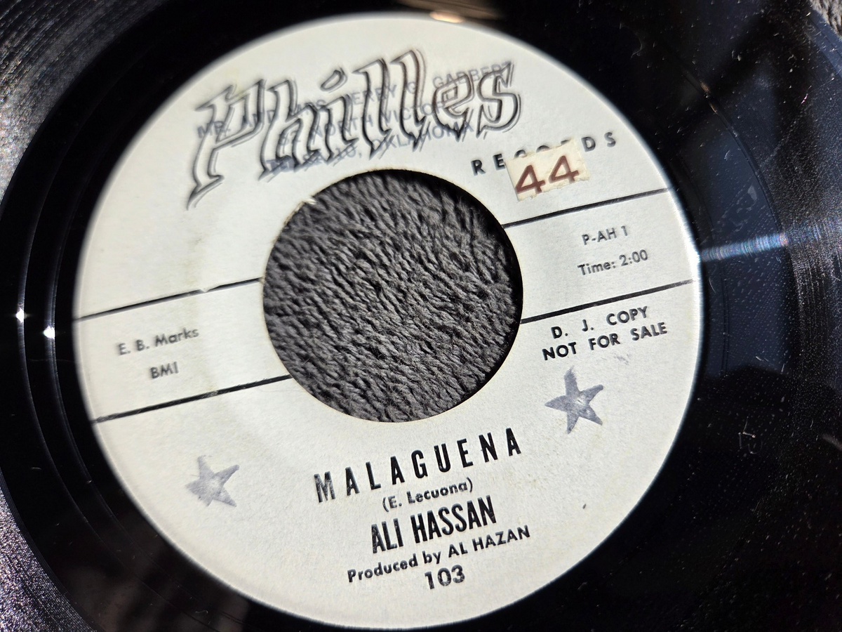 ALI HASSAN MALAGUENA PHILLIES 103 WHITE LABEL PROMO CHOP STICKS DJ COPY