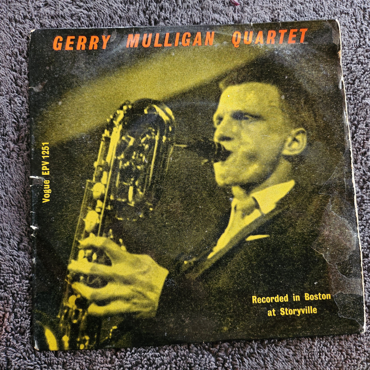 GERRY MULLIGAN QUARTET RECORDED IN BOSTON AT STORYVILLE PS PICTURE SLEEVE IMPORT