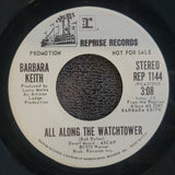 BARBARA KEITH ALL ALONG THE WATCHTOWER WHITE LABEL PROMO MONO REPRISE REP 1144