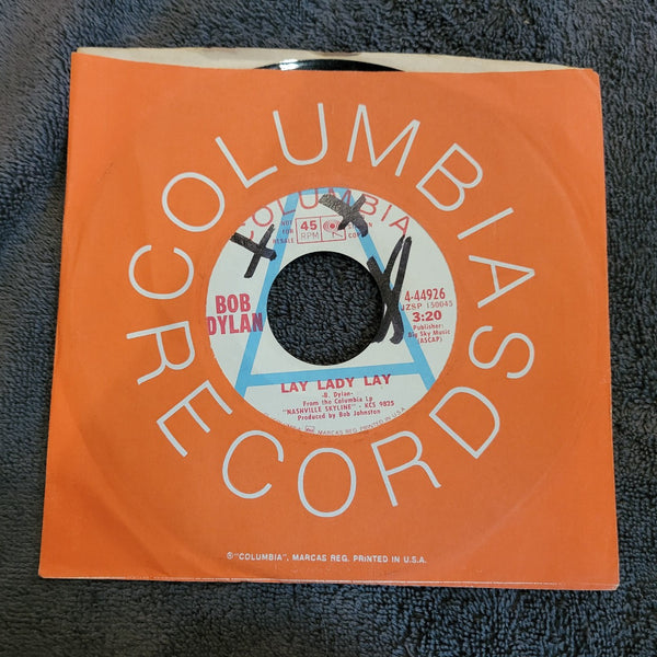 BOB DYLAN LAY LADY LAY PEGGY DAY WHITE LABEL PROMO WLP COLUMBIA 4-44926
