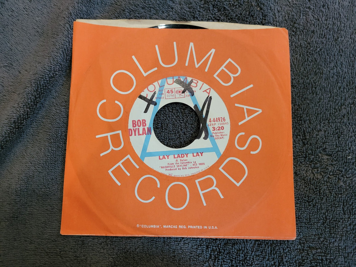 BOB DYLAN LAY LADY LAY PEGGY DAY WHITE LABEL PROMO WLP COLUMBIA 4-44926