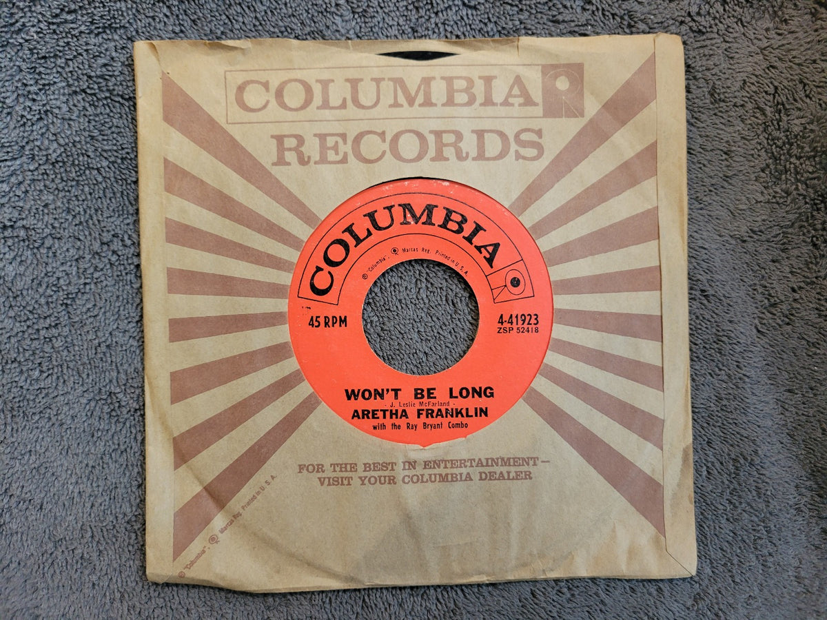 ARETHA FRANKLIN WON'T BE LONG 1961 COLUMBIA 4-41923 RIGHT NOW