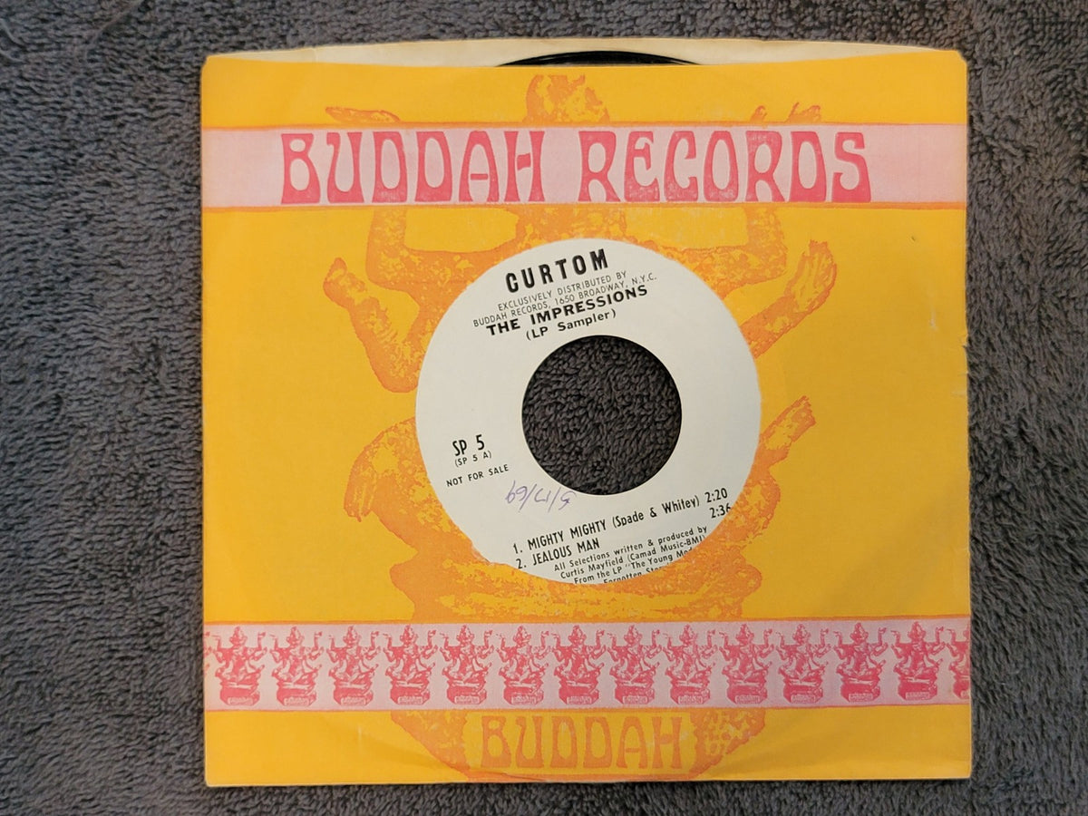 IMPRESSIONS LP SAMPLER WHITE LABEL PROMO WLP CURTOM SP5 CURTIS MAYFIELD MIGHTY