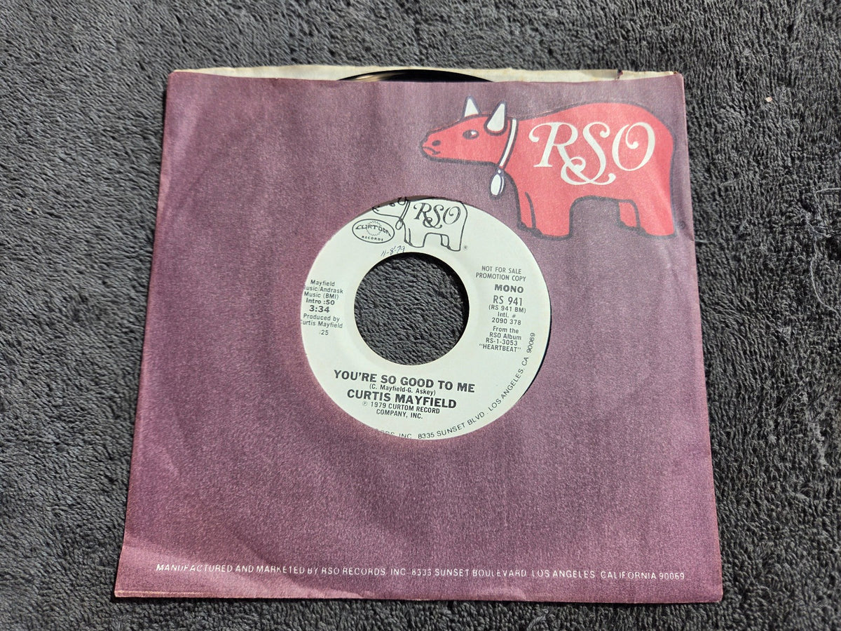 CURTIS MAYFIELD YOU'RE SO GOOD TO ME WHITE LABEL PROMO NO LINDA CLIFFORD RS 941