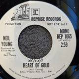 NEIL YOUNG HEART OF GOLD WHITE LABEL PROMO MONO REPRISE REP 1065