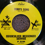 QUICKSILVER MESSENGER SERVICE DINOS SONG PRIDE OF MAN PROMO CAPITOL P 2194