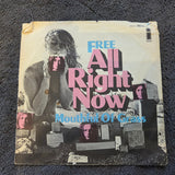 FREE ALL RIGHT NOW IMPORT GERMANY PICTURE SLEEVE MOUTHFUL OF GRASS PAUL RODGERS