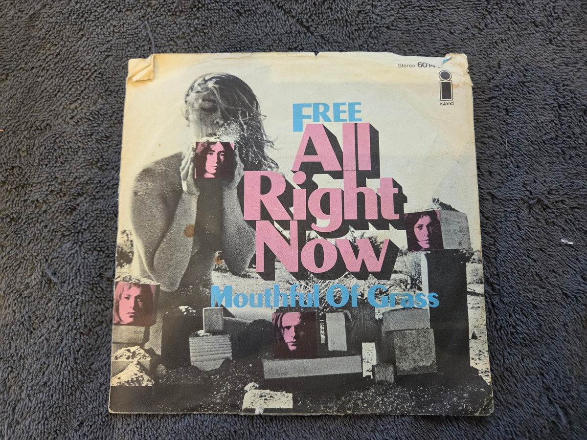 FREE ALL RIGHT NOW IMPORT GERMANY PICTURE SLEEVE MOUTHFUL OF GRASS PAUL RODGERS