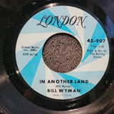ROLLING STONES BILL WYMAN IN ANOTHER LAND AUTOGRAPHED PICTURE SLEEVE 7"