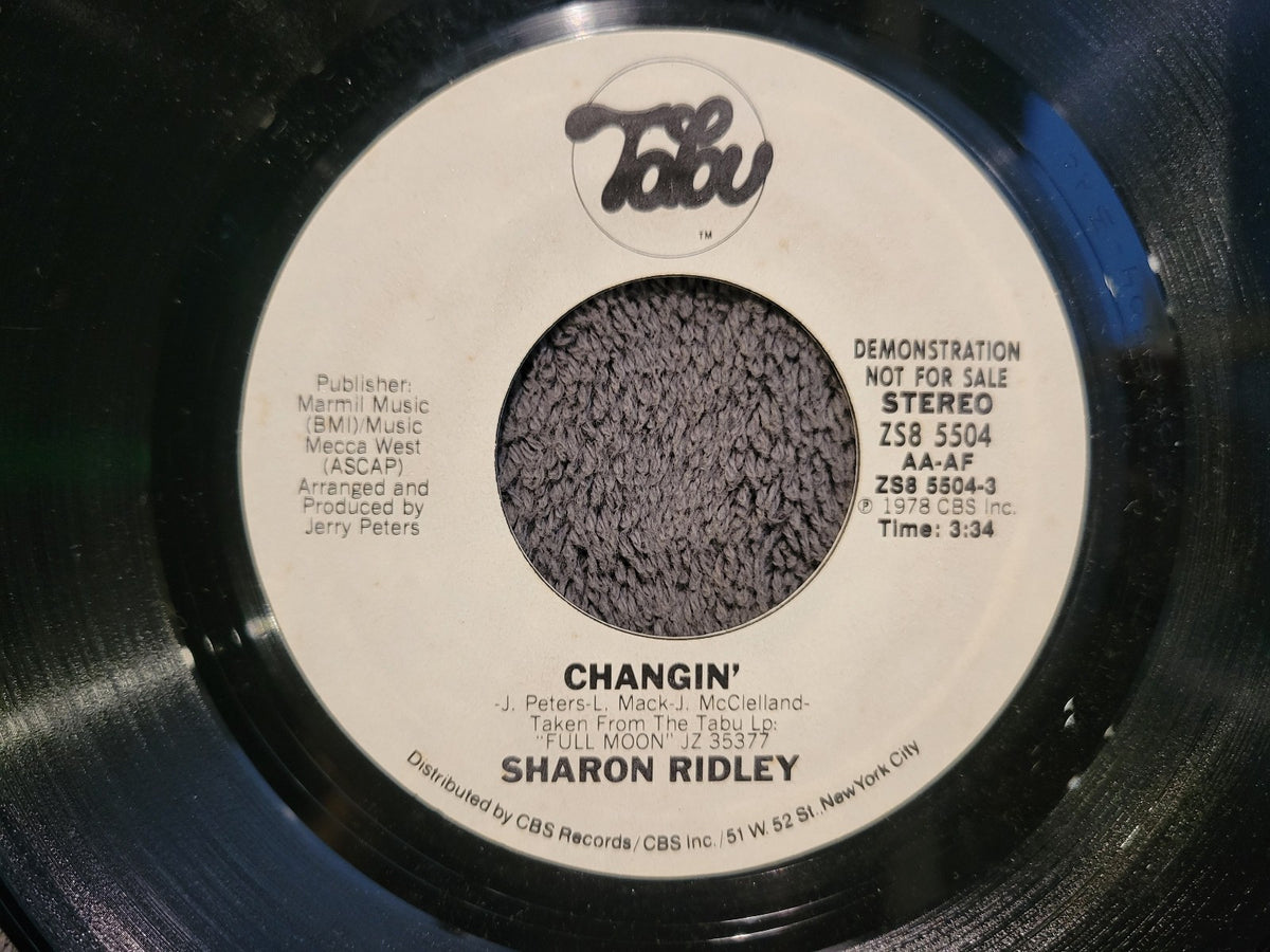 SHARON RIDLEY CHANGIN' WHITE LABEL PROMO WLP MONO TABU ZS8 5504