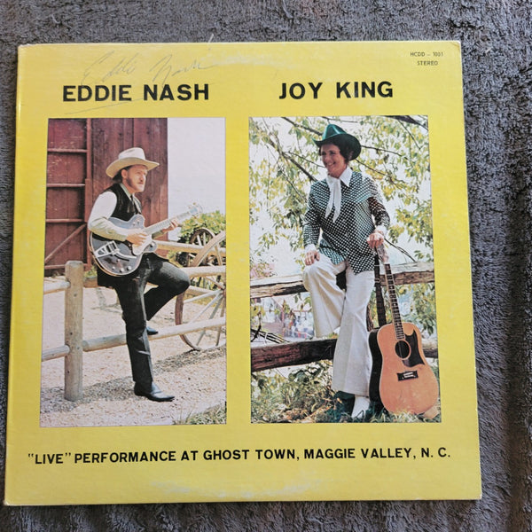 EDDIE NASH JOY KING LIVE PERFORMANCE AT GHOST TOWN MAGGIE VALLEY NC AUTOGRAPHED