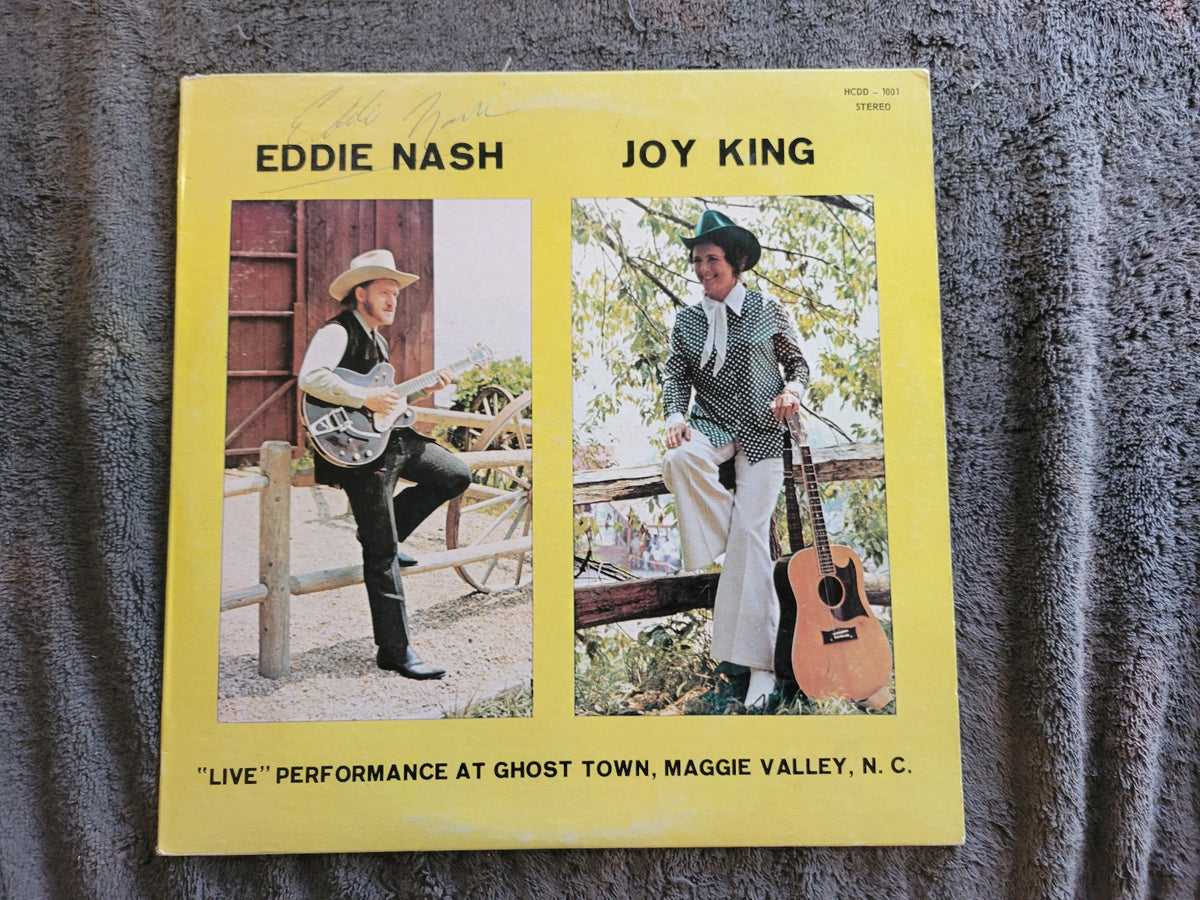 EDDIE NASH JOY KING LIVE PERFORMANCE AT GHOST TOWN MAGGIE VALLEY NC AUTOGRAPHED