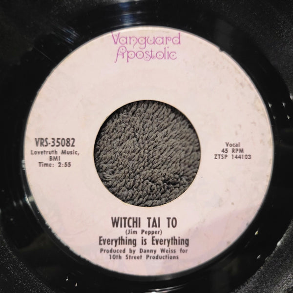EVERYTHING IS EVERYTHING WITCHI TAI TO OOH BABY VANGUARD APOSTOLIC VRS-35082