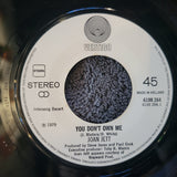 JOAN JETT YOU DONT OWN ME I LOVE ROCK N ROLL PICTURE SLEEVE VERTIGO SWIRL IMPORT