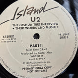 U2 THE JOSHUA TREE INTERVIEW WHITE LABEL PROMO 12"
