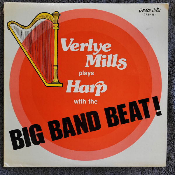 VERLYE MILLS PLAYS HARP WITH THE BIG BAND