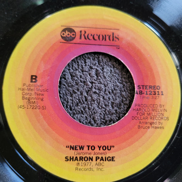 SHARON PAIGE I WANNA KNOW YOUR NAME NEW TO YOU ABC AB-12311