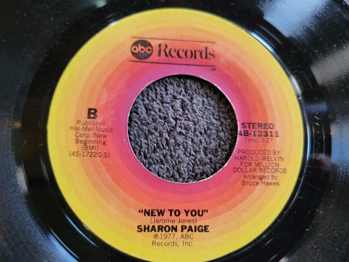 SHARON PAIGE I WANNA KNOW YOUR NAME NEW TO YOU ABC AB-12311