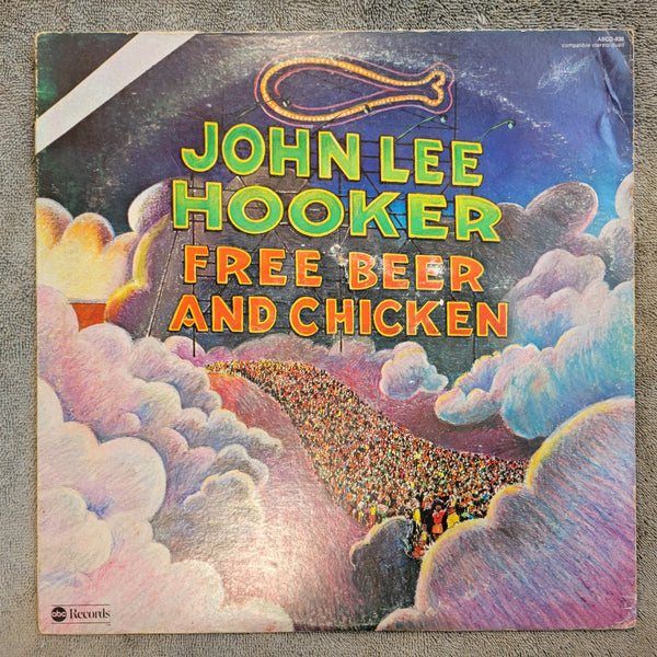 JOHN LEE HOOKER FREE BEER AND CHICKEN WLP WHITE LABEL PROMO