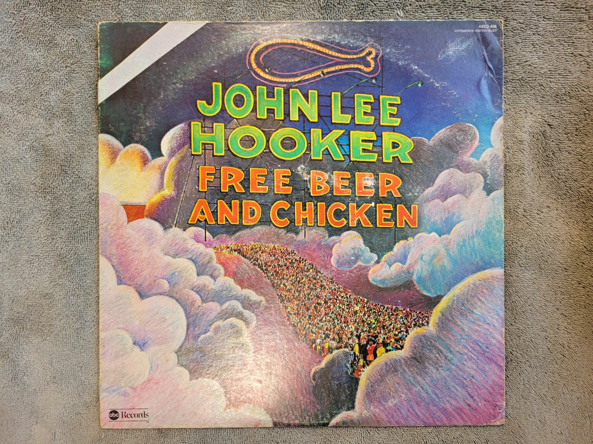 JOHN LEE HOOKER FREE BEER AND CHICKEN WLP WHITE LABEL PROMO