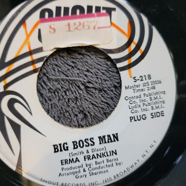 ERMA FRANKLIN BIG BOSS MAN WHITE LABEL PROMO DONT CATCH THE DOGS  SHOUT S-218