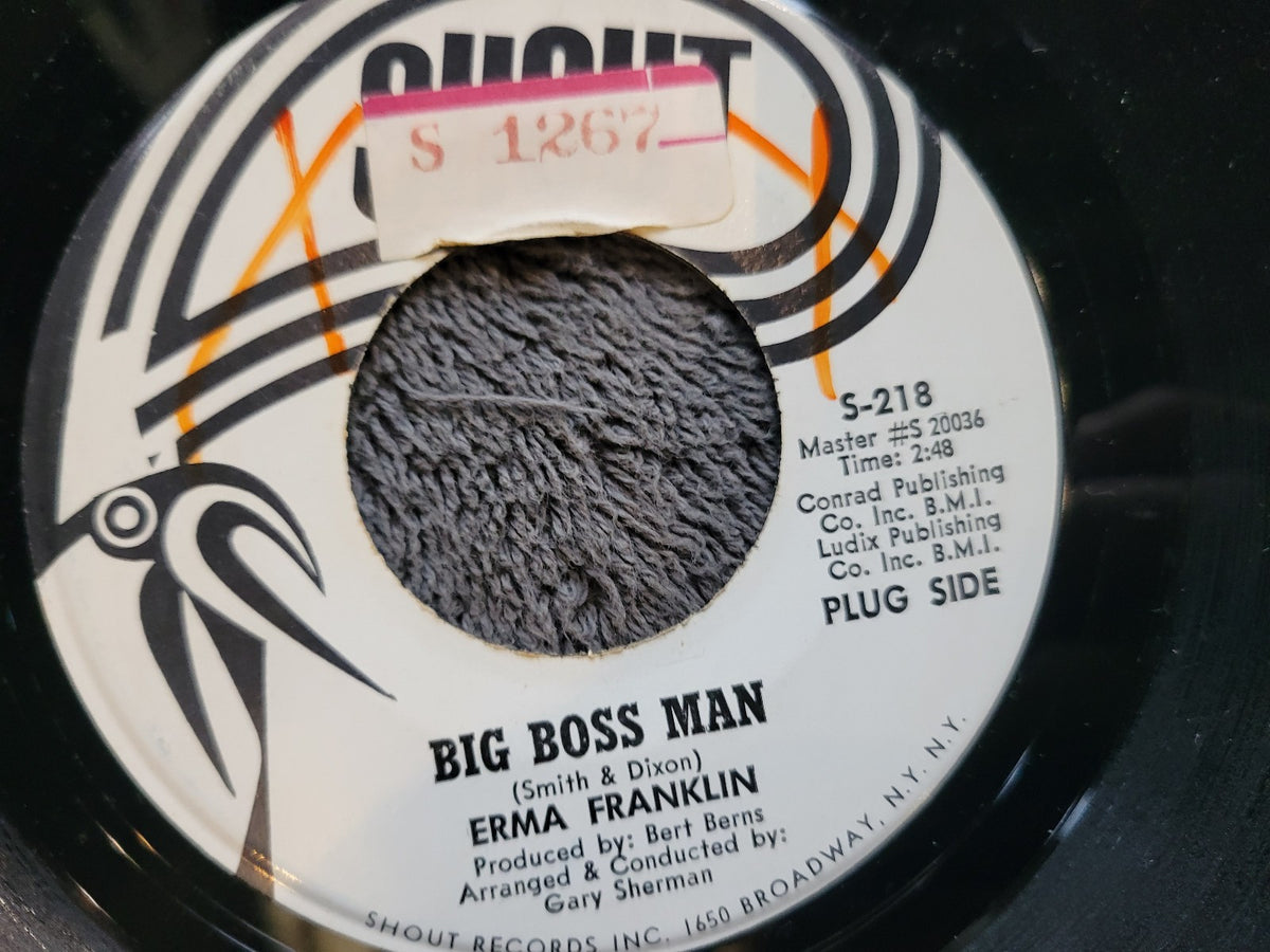 ERMA FRANKLIN BIG BOSS MAN WHITE LABEL PROMO DONT CATCH THE DOGS  SHOUT S-218