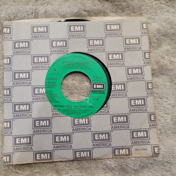 CHUCK JACKSON I WANNA GIVE YOU SOME LOVE PROMO EMI AMERICA P-7042