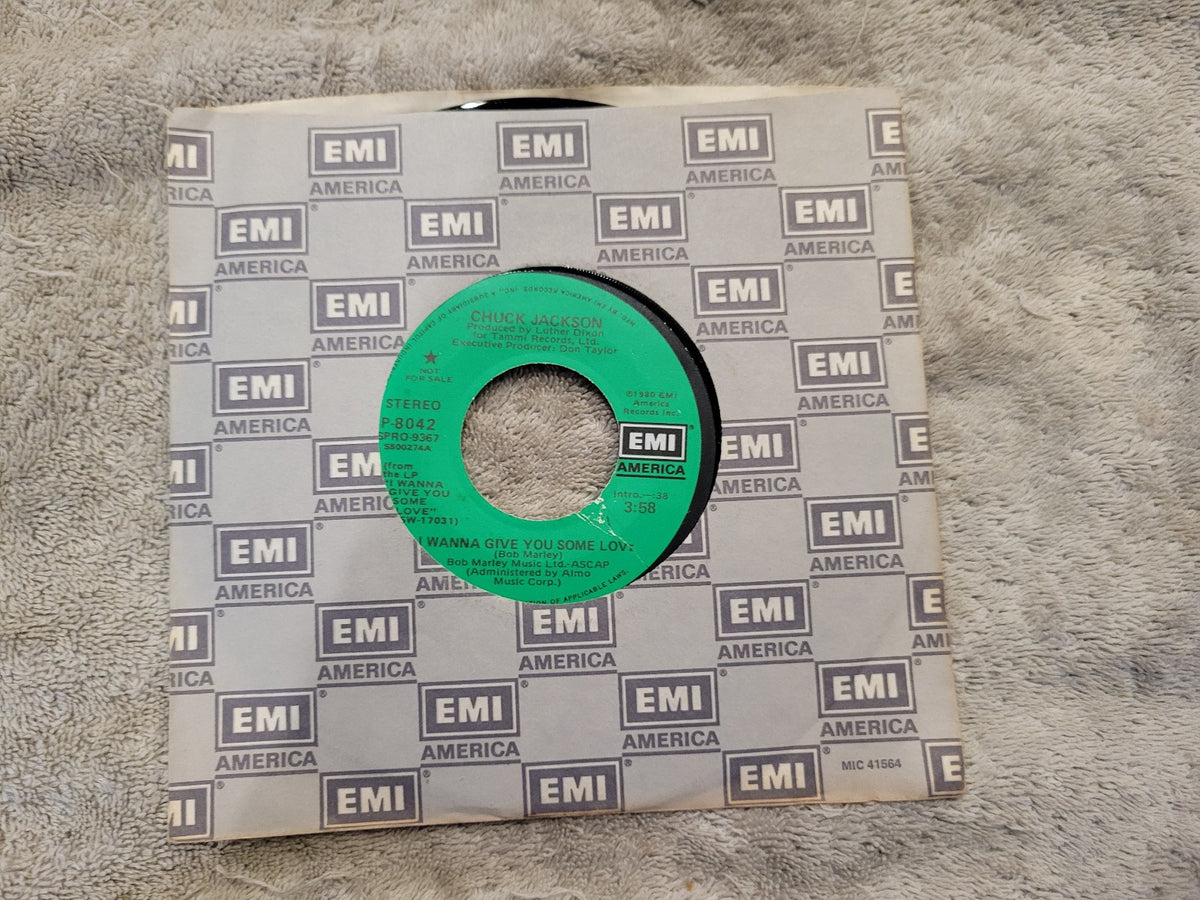CHUCK JACKSON I WANNA GIVE YOU SOME LOVE PROMO EMI AMERICA P-7042