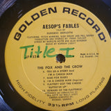 BURGESS MEREDITH AESOPS FABLES GOLDEN RECORD FOX AND THE CROW TORTOISE AND HARE