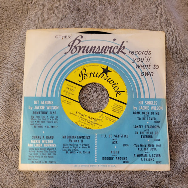LITTLE RICHARD STINGY JENNY  BABY DONT YOU TEAR MY CLOTHES PROMO BRUNSWICK