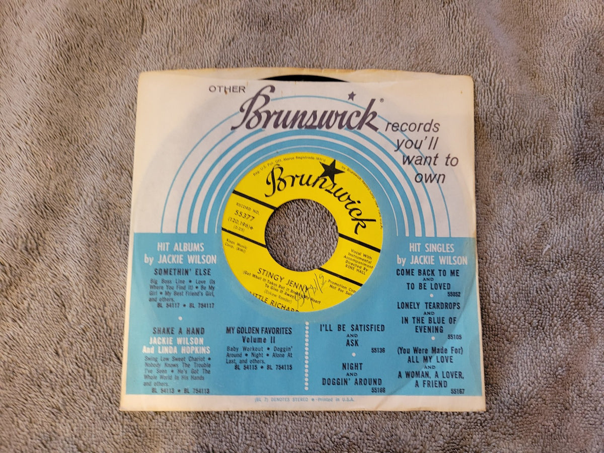 LITTLE RICHARD STINGY JENNY  BABY DONT YOU TEAR MY CLOTHES PROMO BRUNSWICK