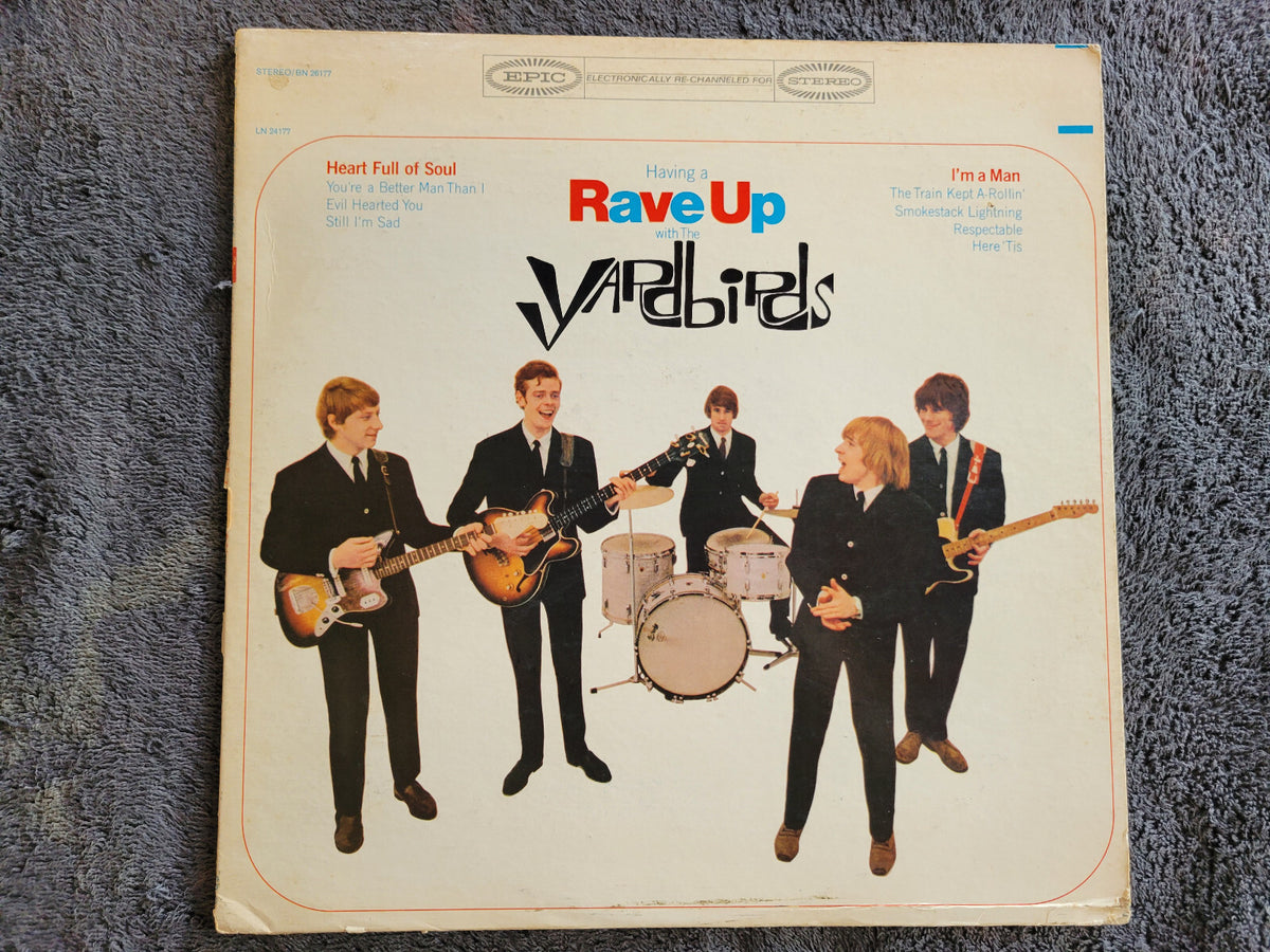 YARDBIRDS HAVING A RAVE UP 1P FIRST PRESSING YELLOW EPIC JEFF BECK