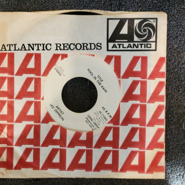 LED ZEPPELIN FOOL IN THE RAIN LONG AND SHORT  VERSION TEST PRESSING